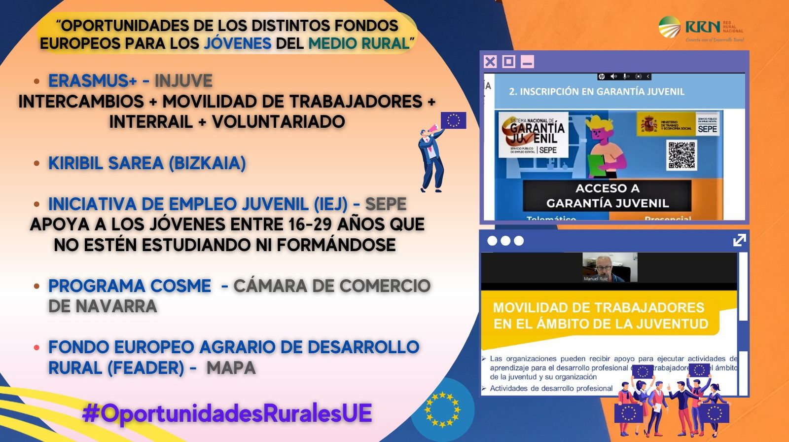 Los fondos europeos ofrecen oportunidades de empleo y formación para los jóvenes rurales