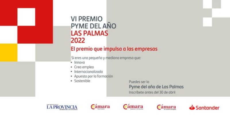 Se amplía el plazo de presentación de candidaturas para la sexta edición del Premio Pyme del Año de La Palmas hasta el 16 de mayo.